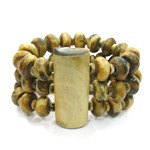 Tibetan silver, om mani pad mai hum amulet bracelet